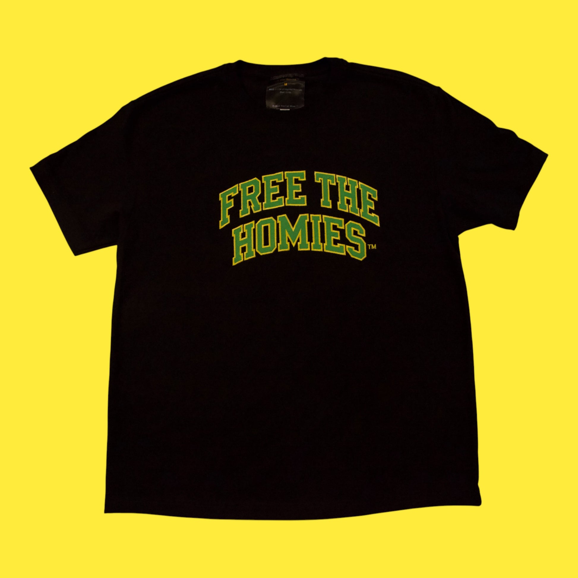 The Day One Tee — Jet Black | Oversized Fit by Free The Homies™