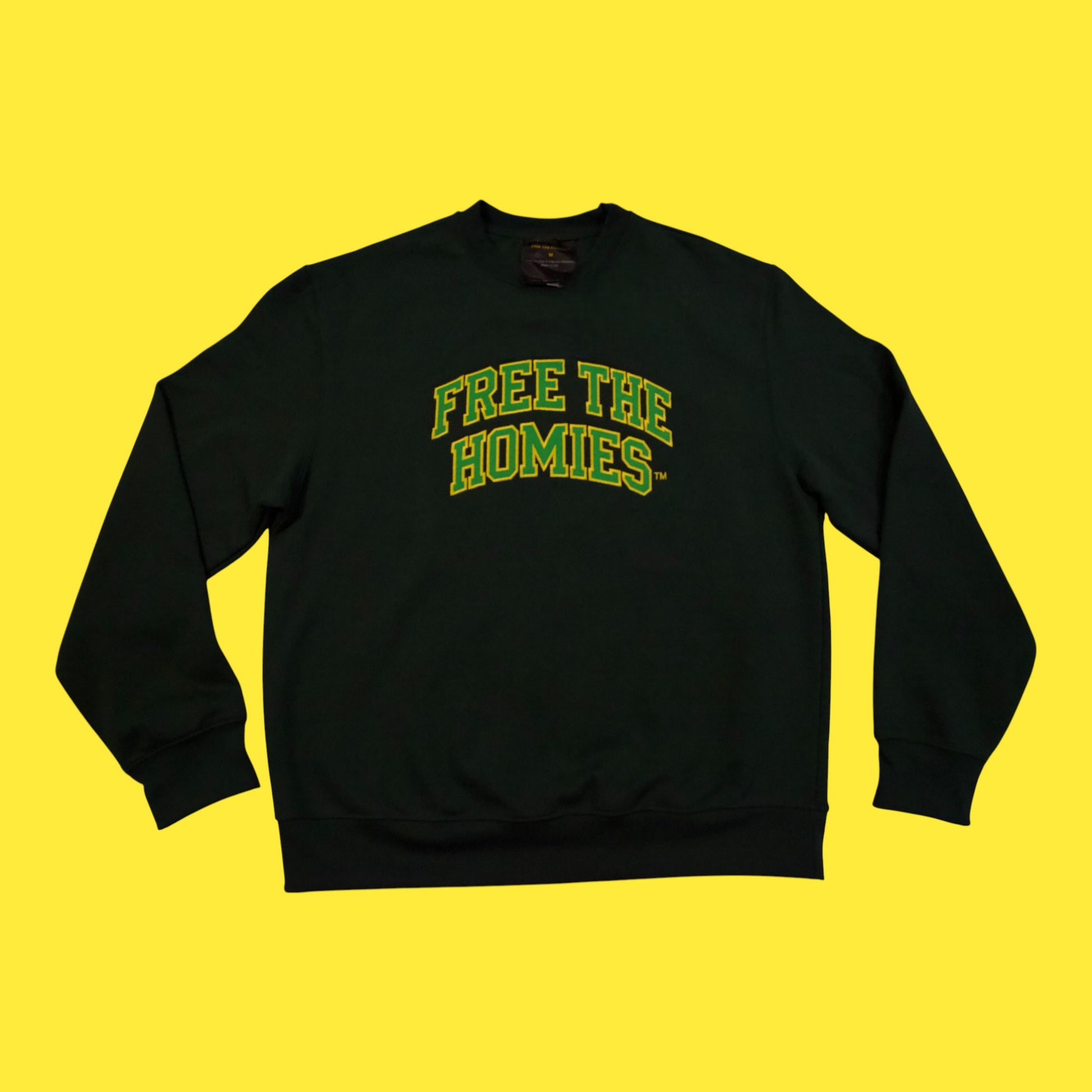 The Day One Crewneck — Forest Green | Unisex Heavyweight by Free The Homies™
