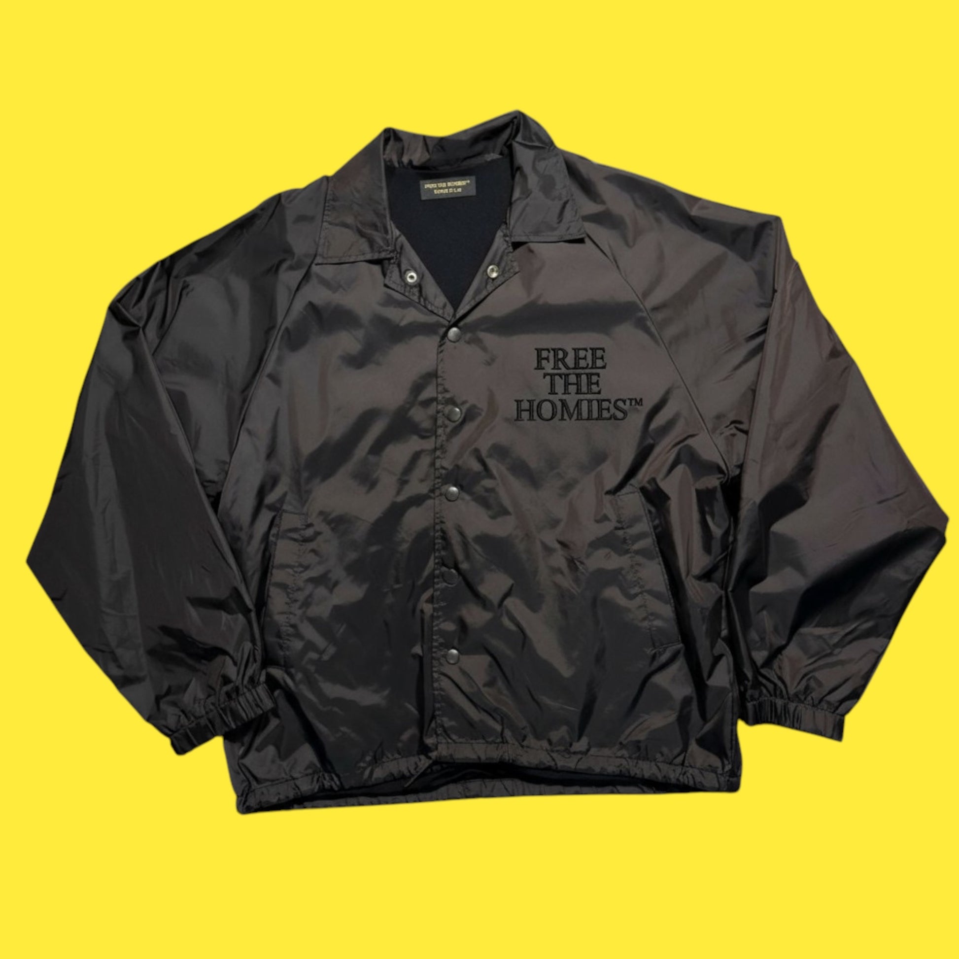 The Day One Track Jacket — Shadow Black | Unisex Heavyweight by Free The Homies™