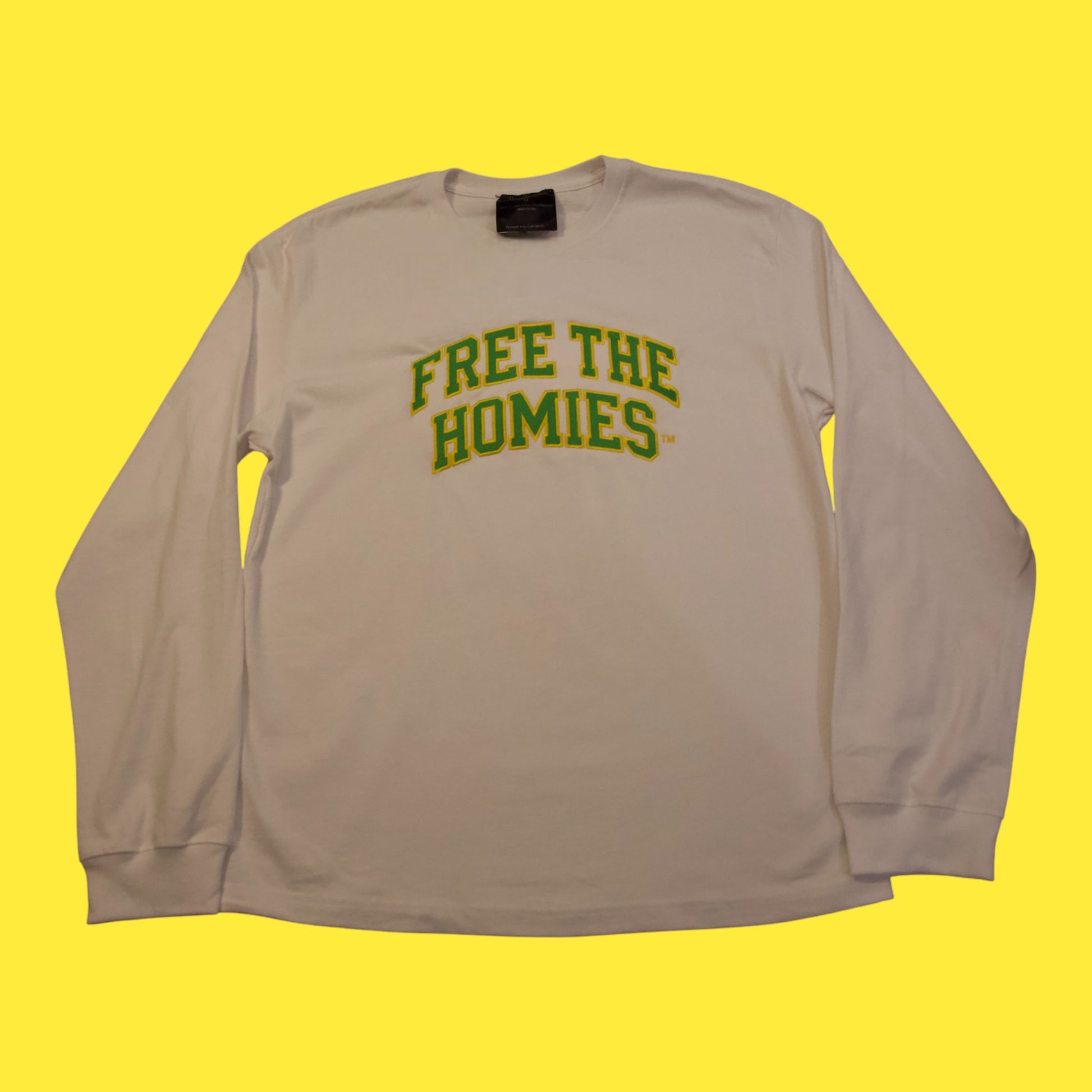 The Day One Long Sleeve — Whiteout Edition | Oversized Fit by Free The Homies™