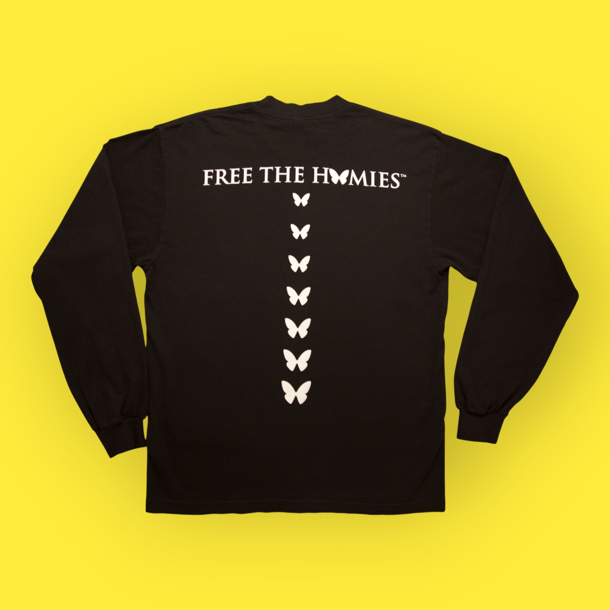 The Blackout Long Sleeve — Black | Oversized Fit by Free The Homies™