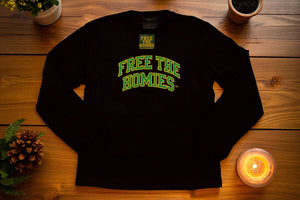 The Day One Long Sleeve — Jet Black | Oversized Fit by Free The Homies™