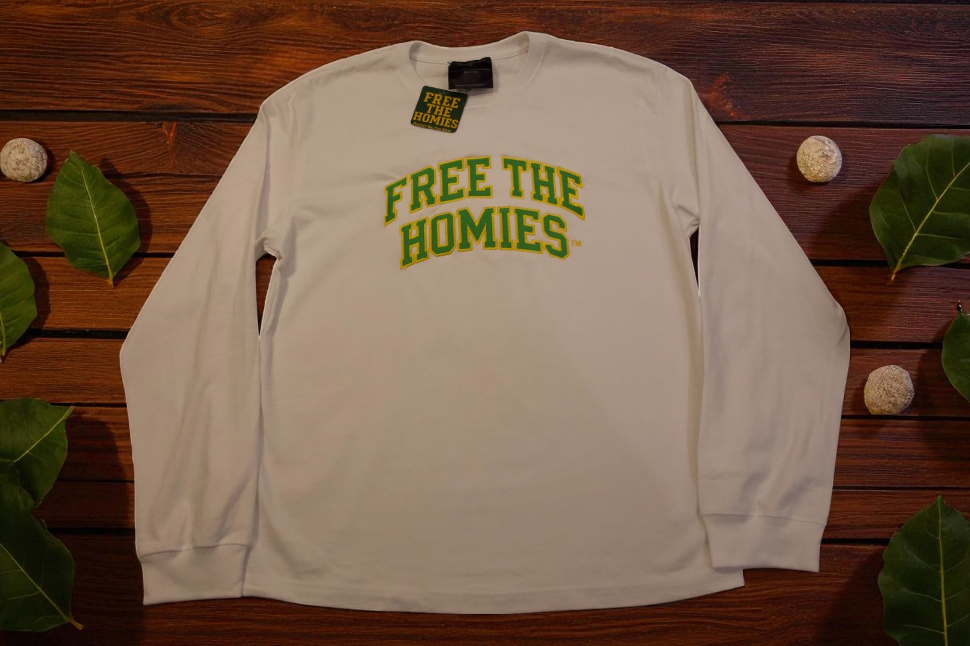 The Day One Long Sleeve — Whiteout Edition | Oversized Fit by Free The Homies™