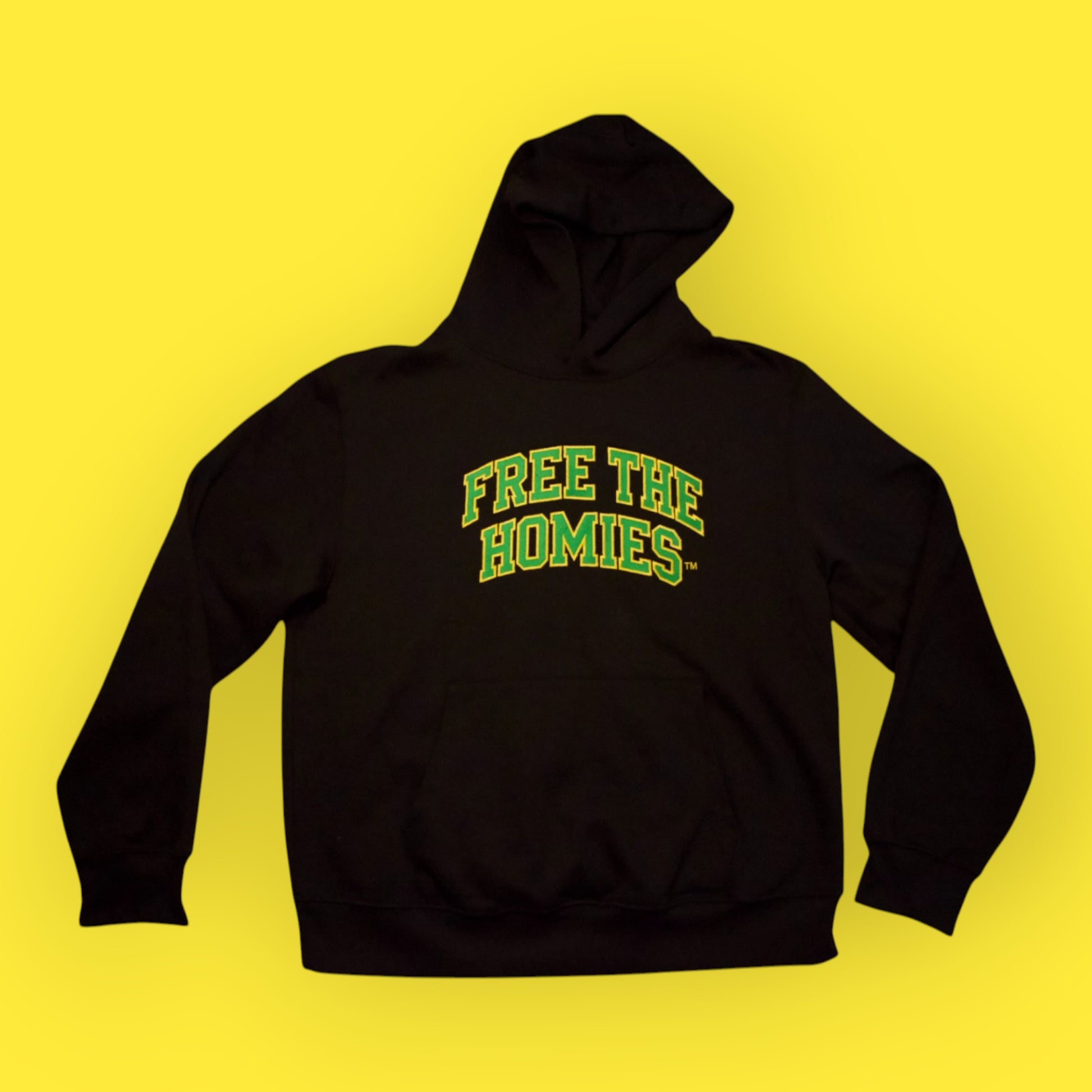 The Day One Hoodie — Jet Black | Unisex Heavyweight by Free The Homies™
